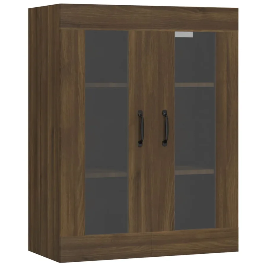 Armoire murale suspendue Chêne marron 69,5x34x90 cm - 2