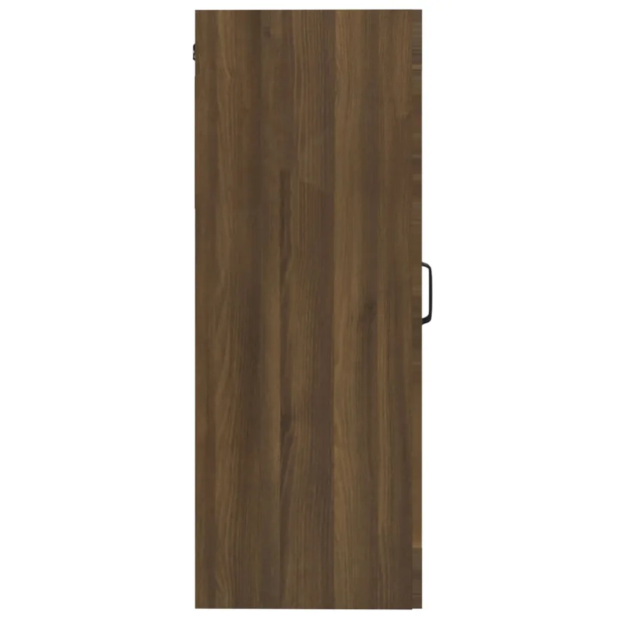 Armoire murale suspendue Chêne marron 69,5x34x90 cm - 4