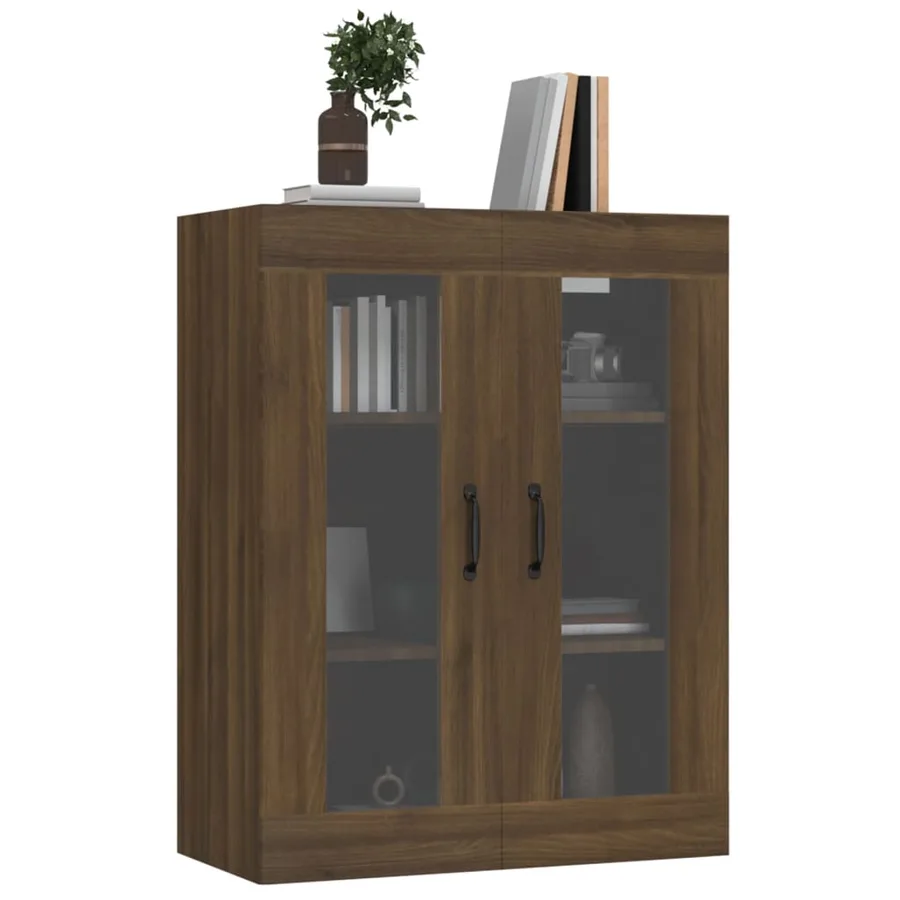 Armoire murale suspendue Chêne marron 69,5x34x90 cm - 6