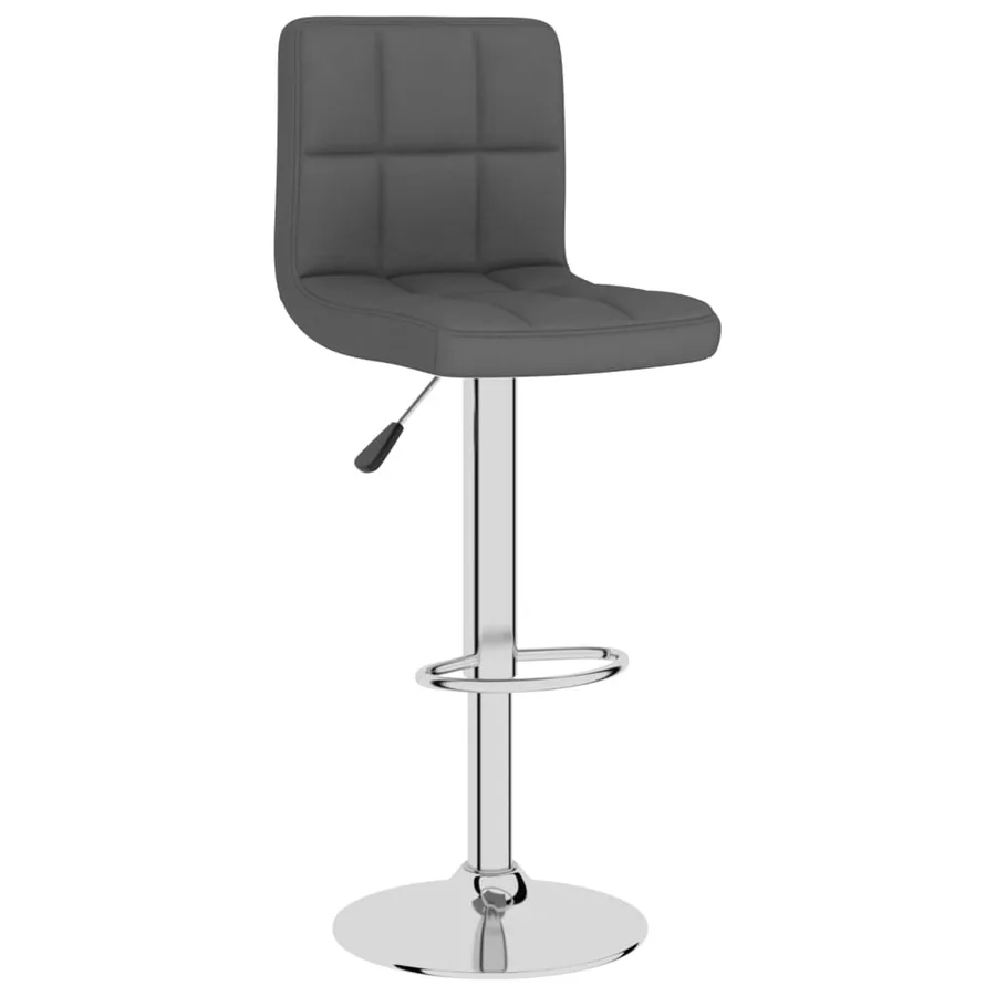Tabouret de bar Gris foncé Tissu - 2