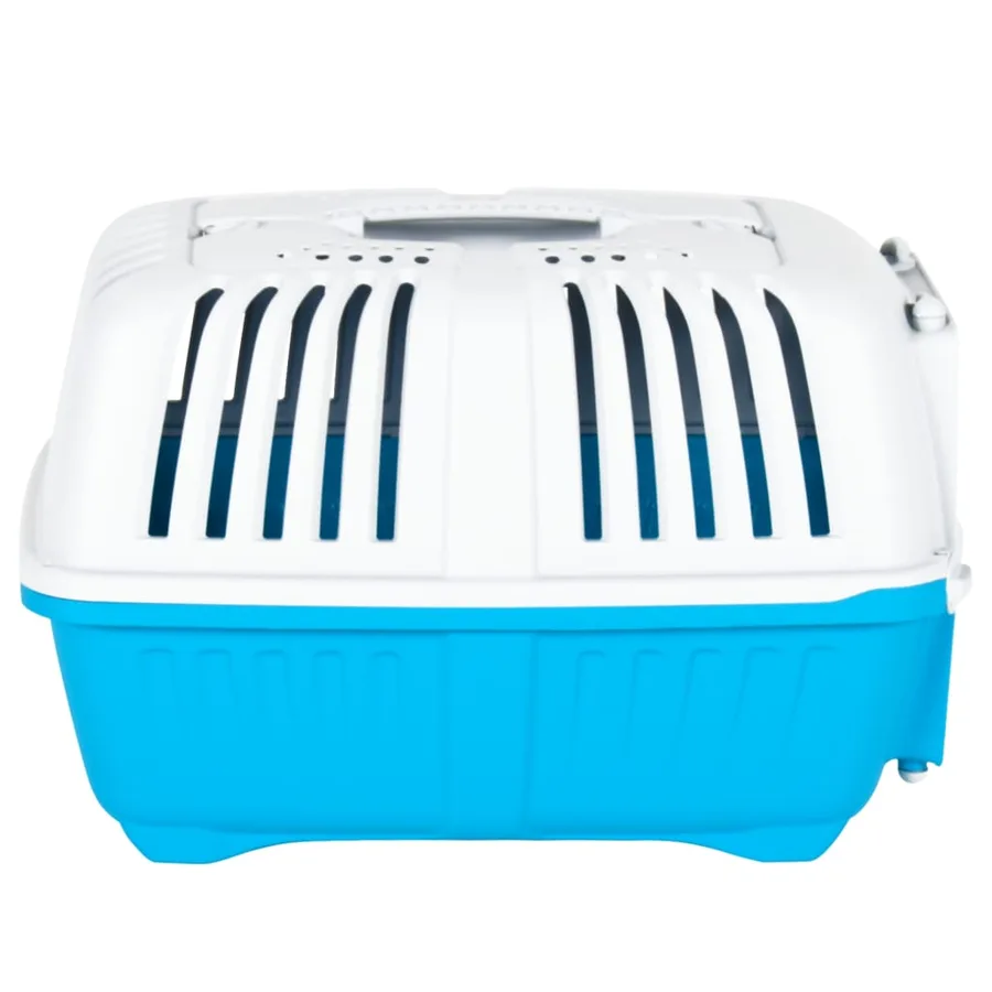 Transporteur pour animaux de compagnie blanc et bleu PP - 6