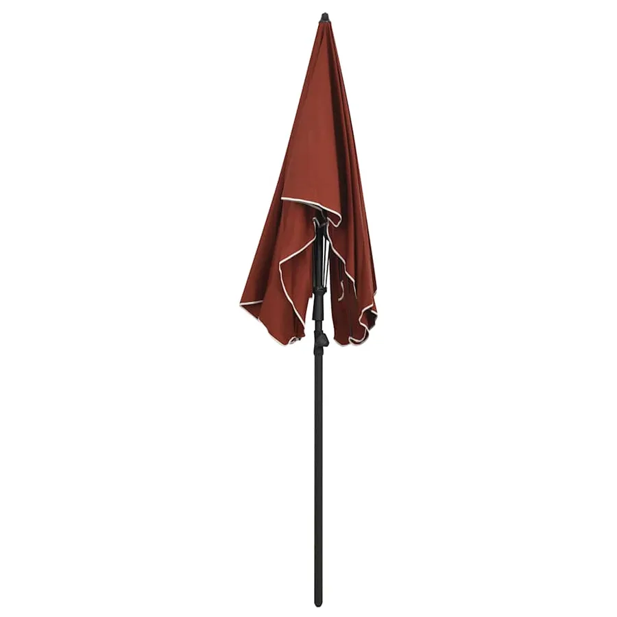 Parasol de jardin avec mât 200x130 cm terre cuite - 3