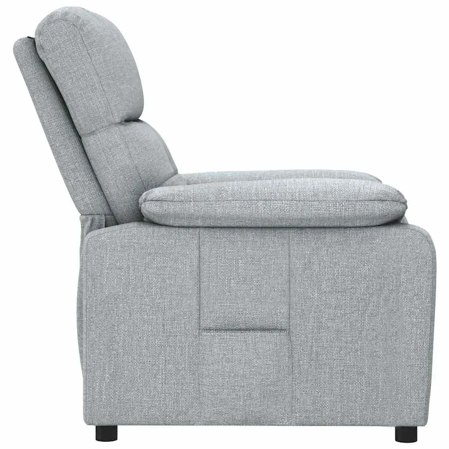 Fauteuil inclinable Gris clair Tissu - 4