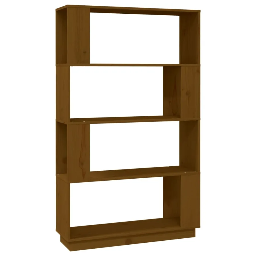 Bibliothèque/Cloison Marron miel 80x25x132 cm Bois massif - 2