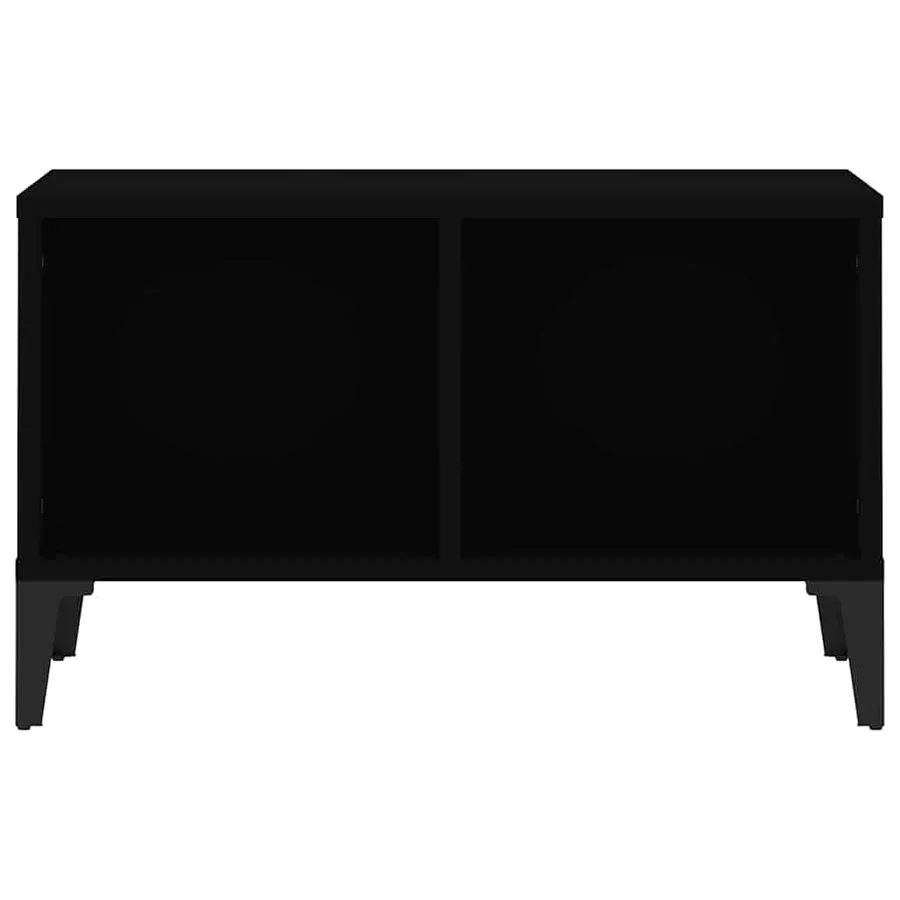 Table basse Noir 60x50x36,5 cm Bois d'ingénierie - 5