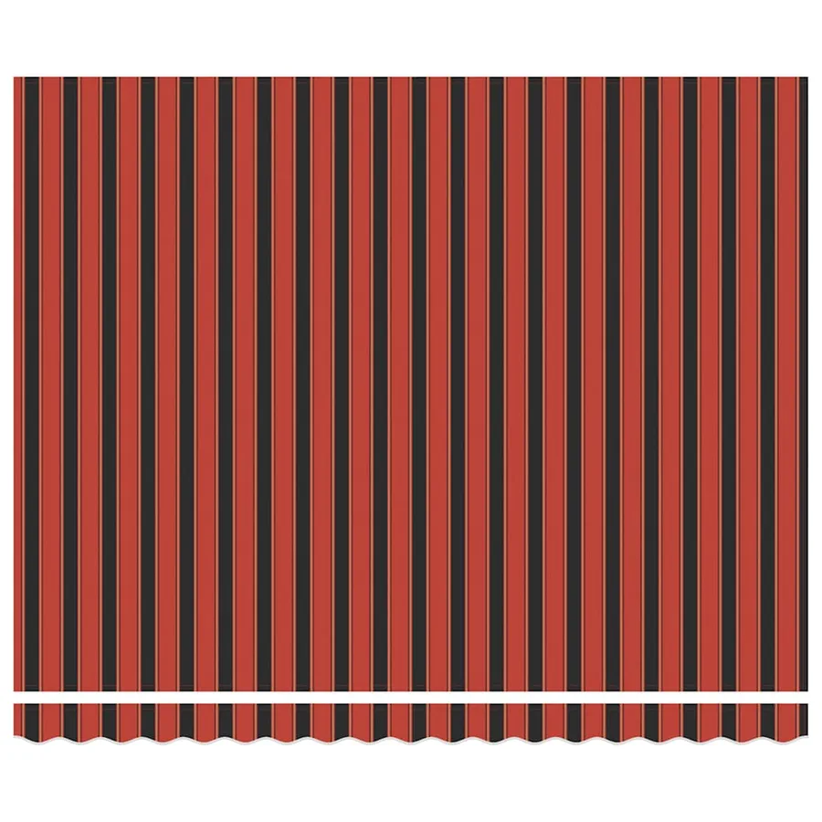 Auvent rétractable orange et marron 4x3 m tissu et aluminium - 3
