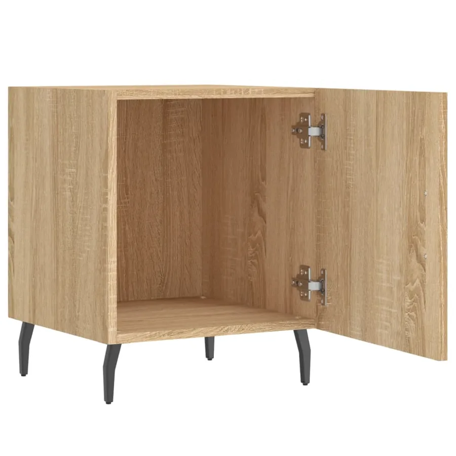 Tables de chevet 2 pcs chêne sonoma 40x40x50 cm bois ingénierie - 5