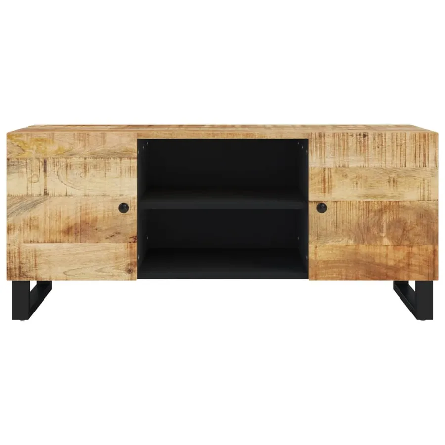 Meuble TV 105x33x46 cm Bois massif de manguier - 4