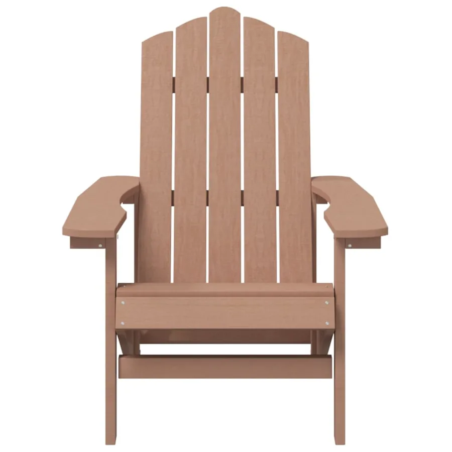 Chaise Adirondack de jardin PEHD marron - 3