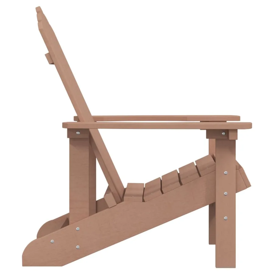 Chaise Adirondack de jardin PEHD marron - 4