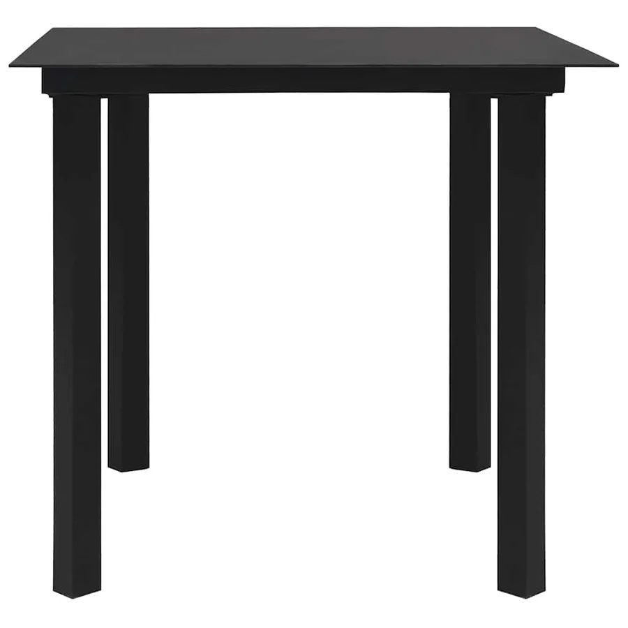Ensemble à manger d'extérieur 3 pcs résine tressée et verre - 11