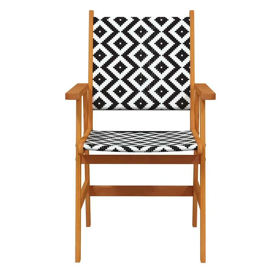 Ensemble à manger de jardin 3 pcs Bois d'acacia solide - 6
