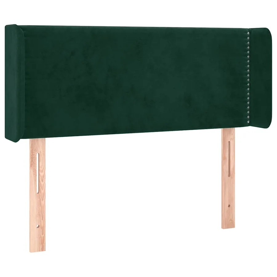 Tête de lit à LED Vert foncé 103x16x78/88 cm Velours - 3