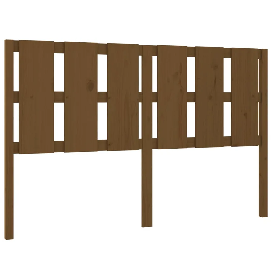 Tête de lit Marron miel 155,5x4x100 cm Bois massif de pin - 2