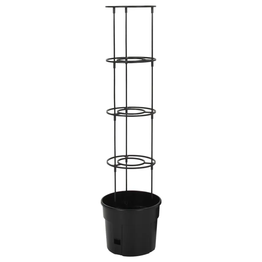 Jardinière à tomate Anthracite Ø29,5x115 cm Polypropylène - 3