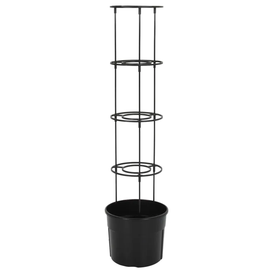Jardinière à tomate Anthracite Ø29,5x115 cm Polypropylène - 4