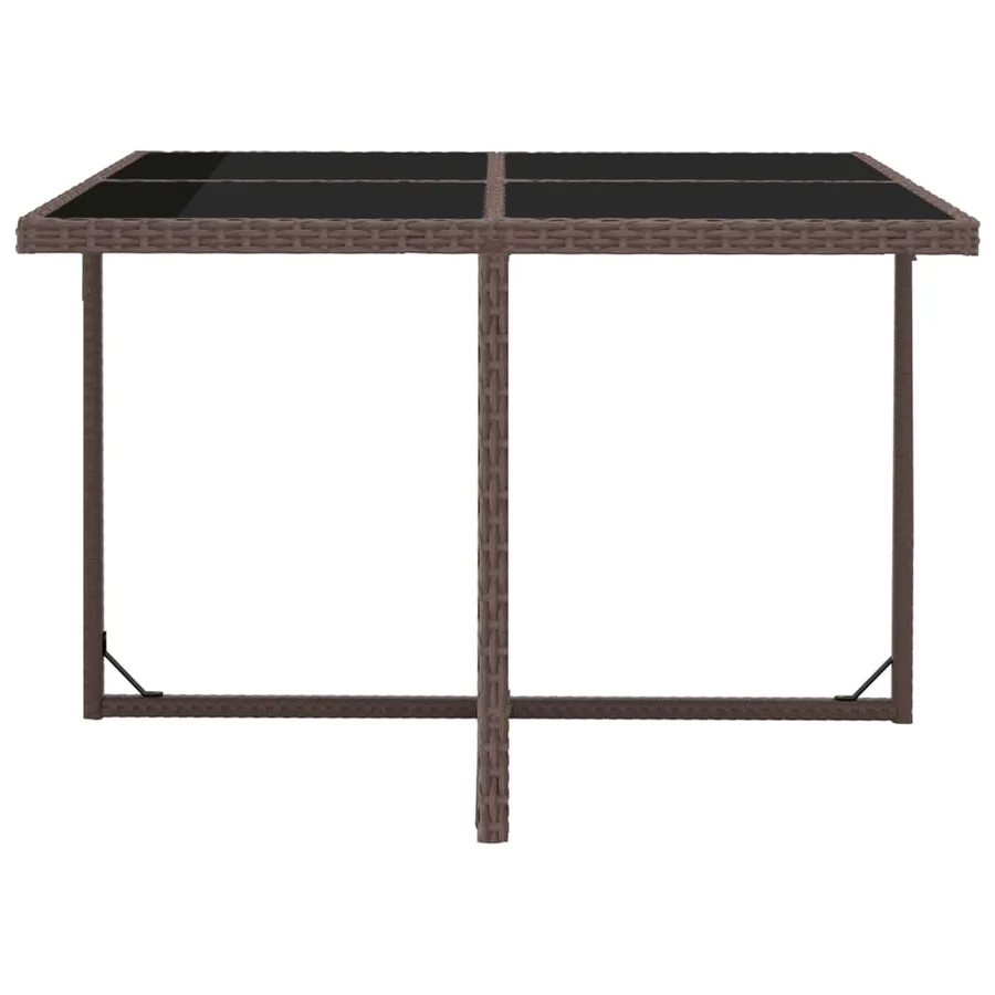Ensemble à manger d'extérieur 5pcs avec coussins Résine tressée - 6