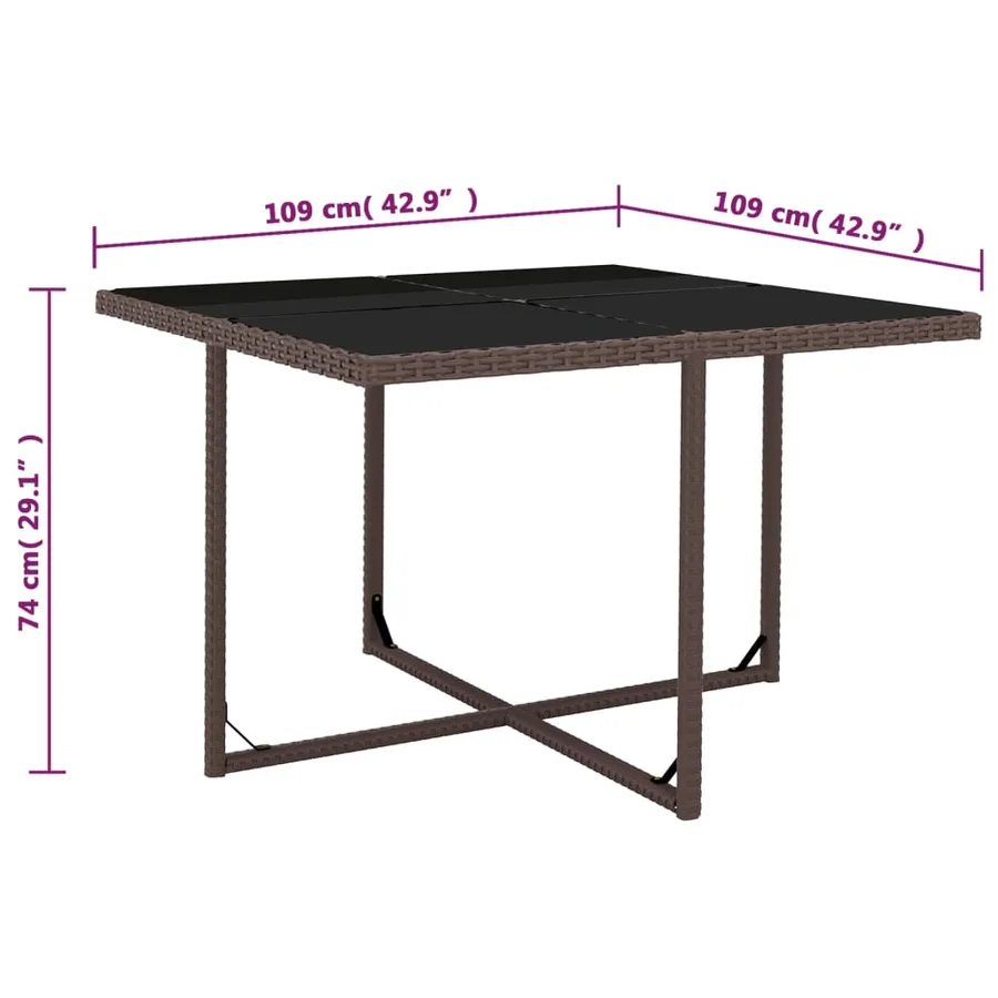 Ensemble à manger d'extérieur 5pcs avec coussins Résine tressée - 8