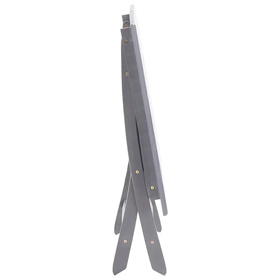 Ensemble à manger de jardin 5 pcs Bois d'acacia massif Gris - 7