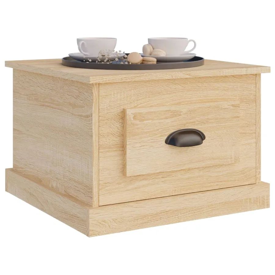 Table basse Chêne sonoma 50x50x35 cm Bois d'ingénierie - 4