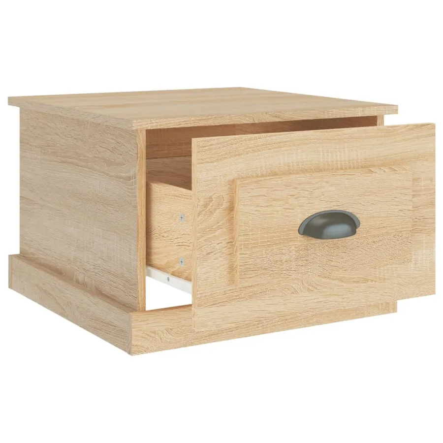 Table basse Chêne sonoma 50x50x35 cm Bois d'ingénierie - 7