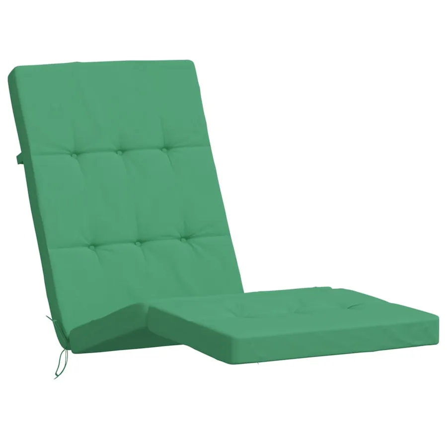 Coussins de chaise longue lot de 2 vert tissu oxford - 4