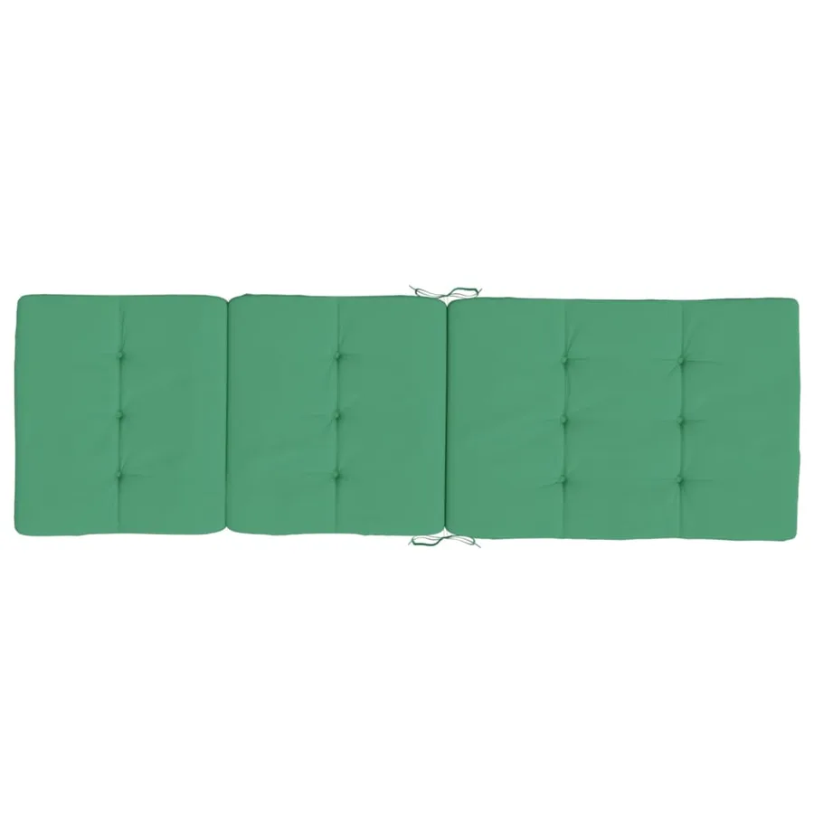 Coussins de chaise longue lot de 2 vert tissu oxford - 5