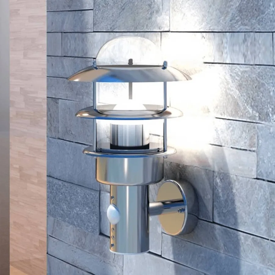 Lampe murale de patio Acier inoxydable - 5