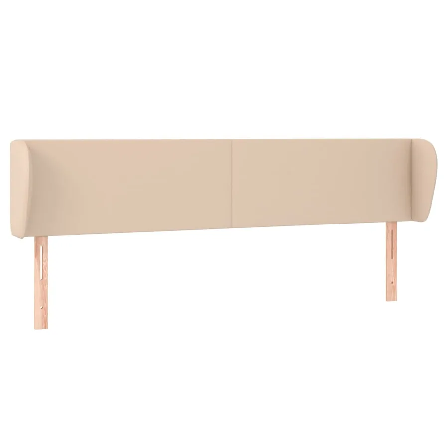 Tête de lit avec oreilles Cappuccino 203x23x78/88 cm Similicuir - 2