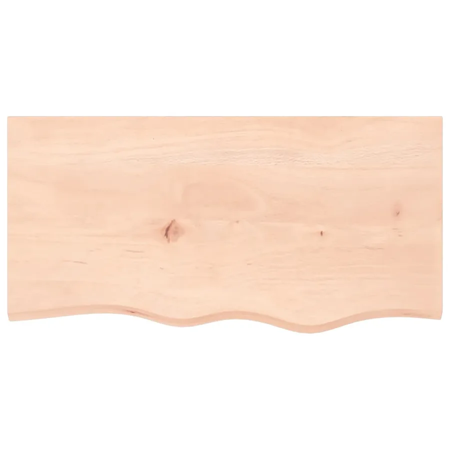 Étagère murale 80x40x(2-6) cm bois de chêne massif non traité - 4