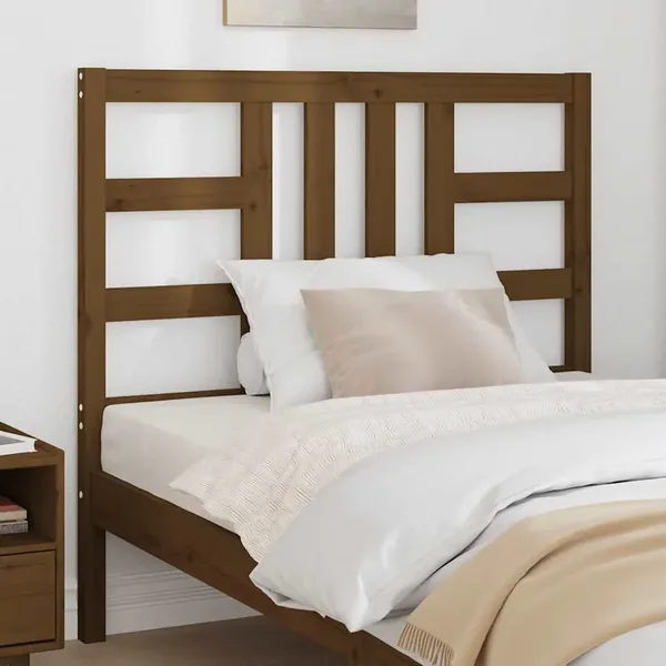 Tête de lit Marron miel 106x4x100 cm Bois massif de pin