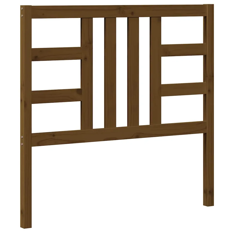 Tête de lit Marron miel 106x4x100 cm Bois massif de pin - 2