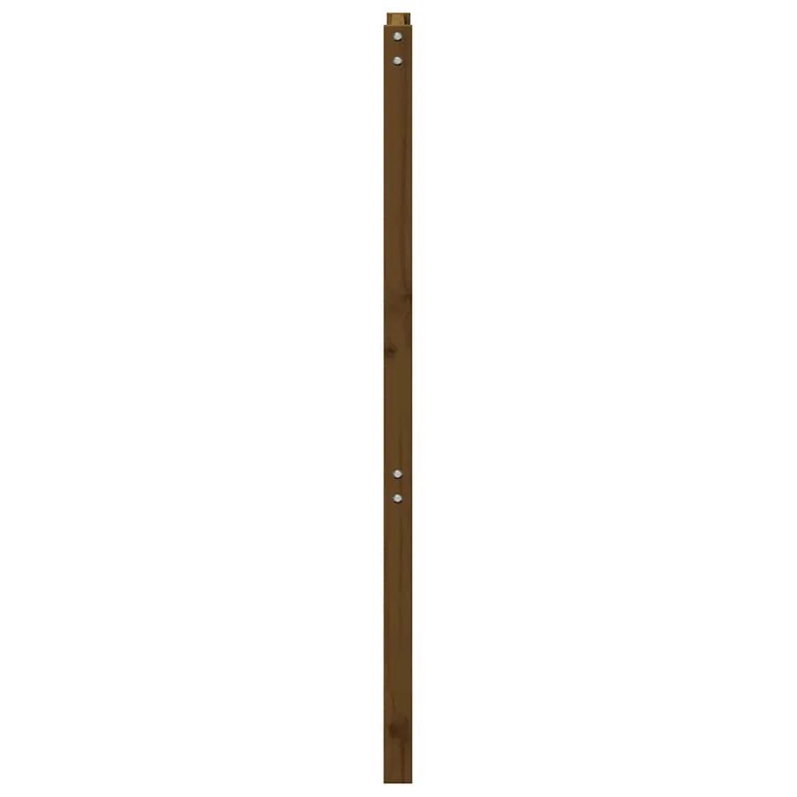 Tête de lit Marron miel 106x4x100 cm Bois massif de pin - 5