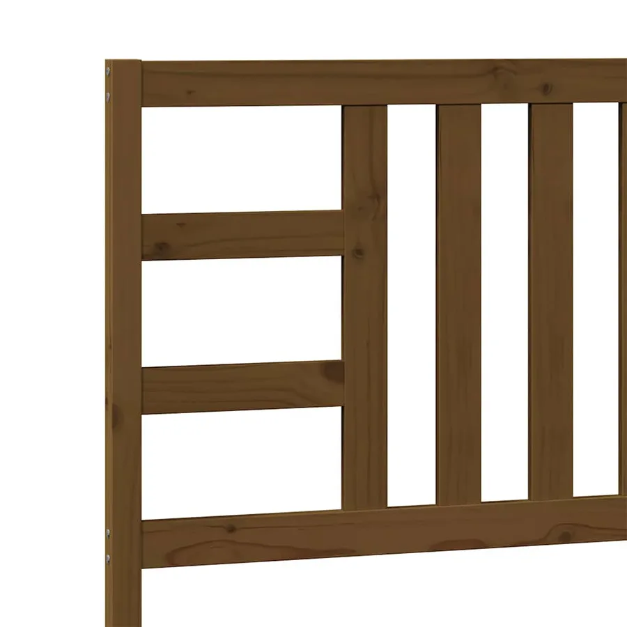 Tête de lit Marron miel 106x4x100 cm Bois massif de pin - 7