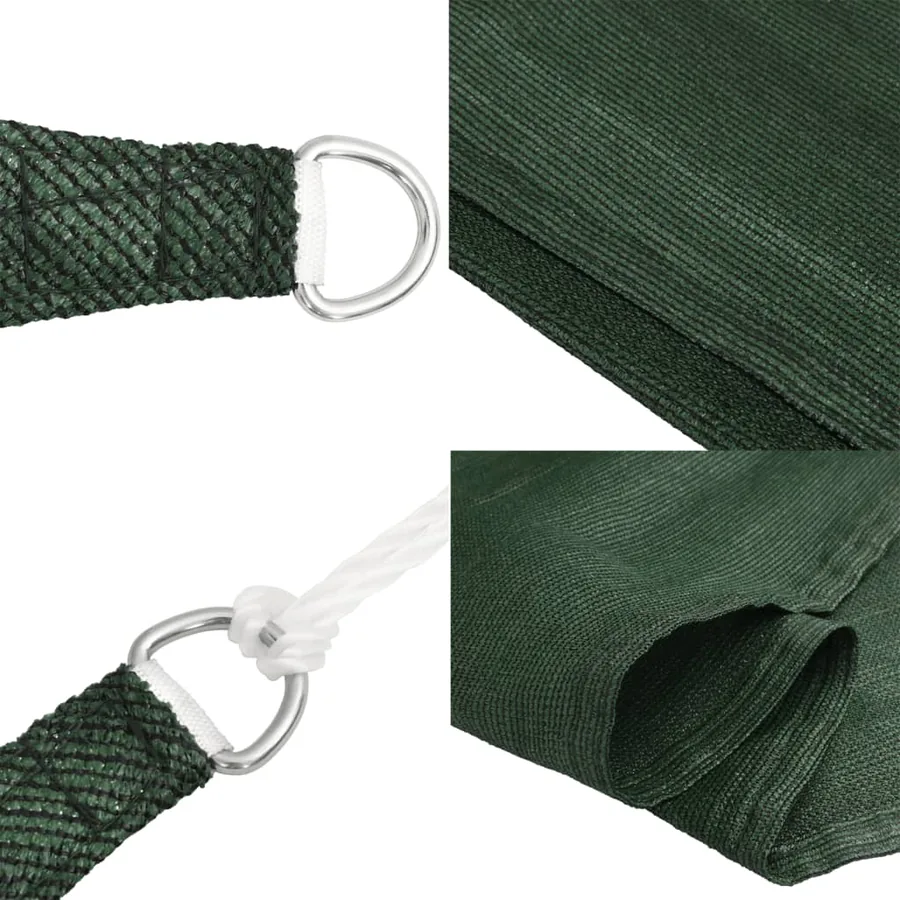 Voile d'ombrage 160 g/m² Vert foncé 3/4x3 m PEHD - 7