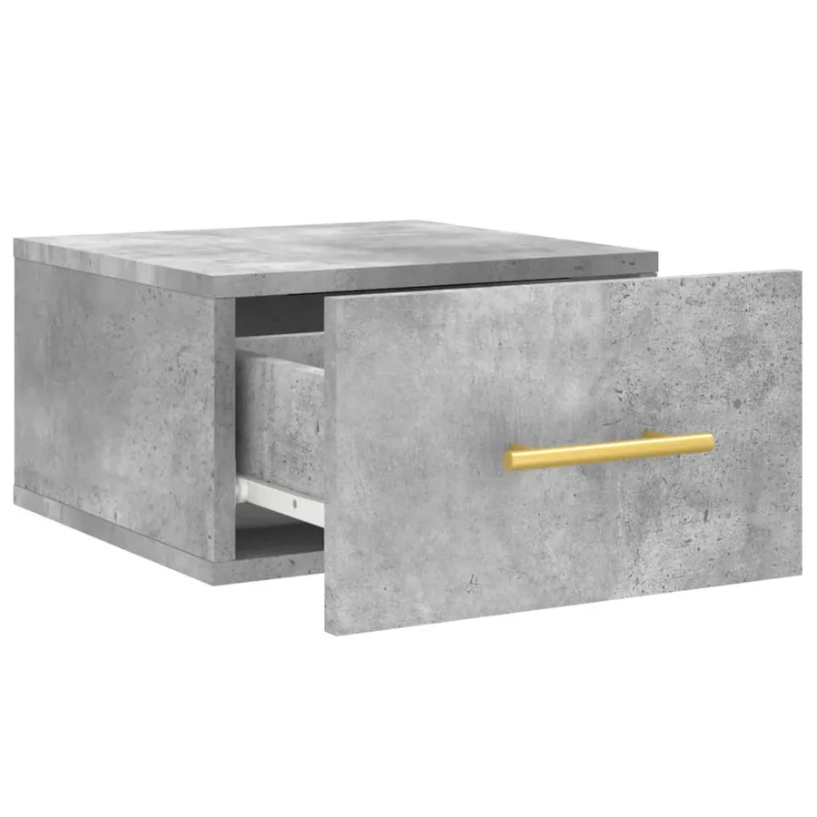 Tables de chevet murales 2 pcs gris béton 35x35x20 cm - 7