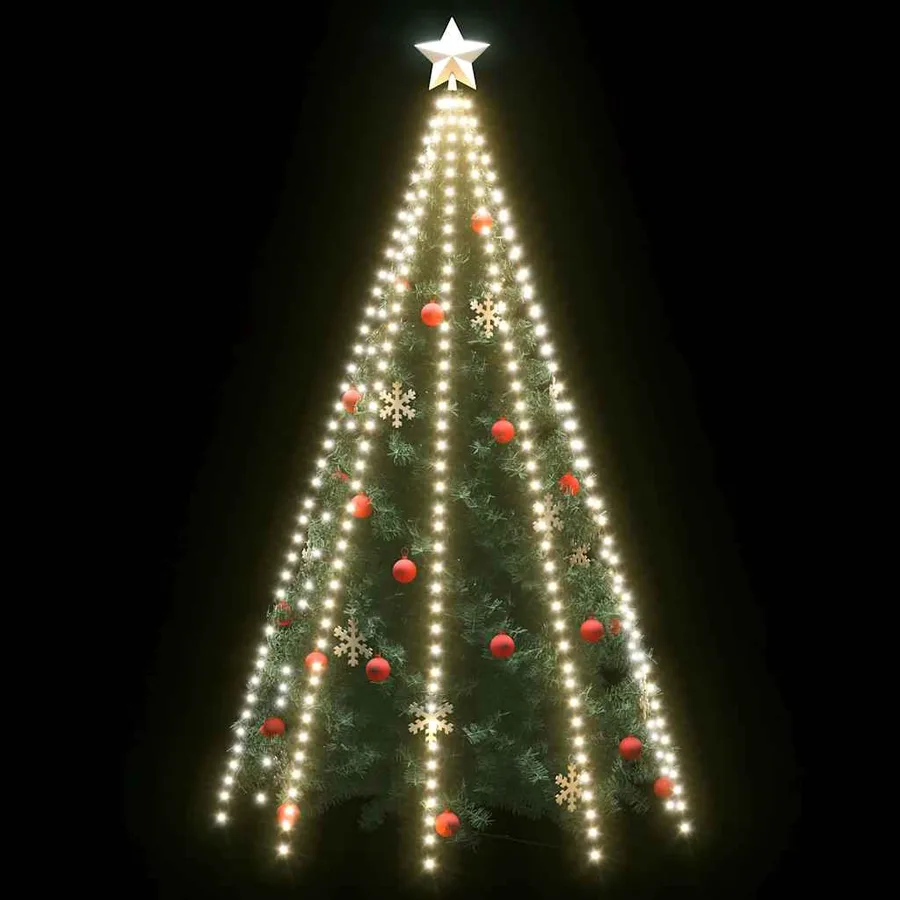 Guirlande lumineuse d'arbre de Noël 400 LED Blanc froid 400 cm - 3