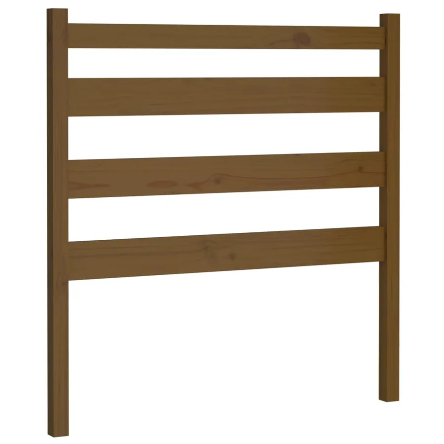 Tête de lit Marron miel 106x4x100 cm Bois massif de pin - 2