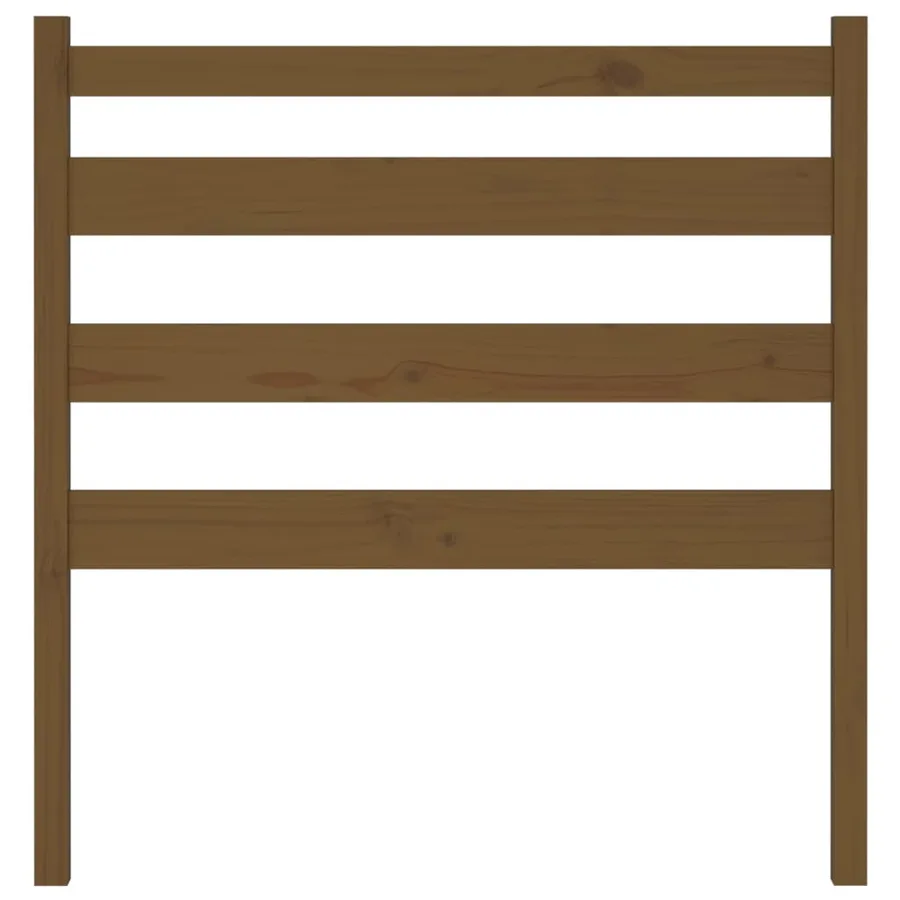 Tête de lit Marron miel 106x4x100 cm Bois massif de pin - 4