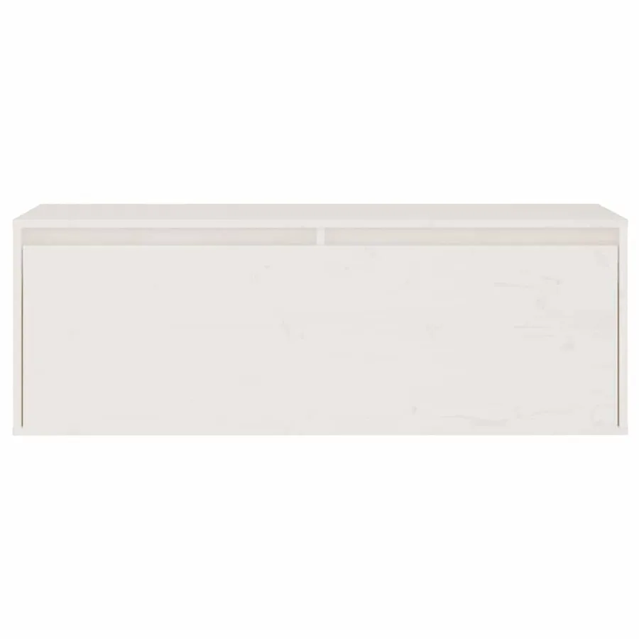 Ensemble de meubles TV 3 pcs blanc bois massif de pin - 6