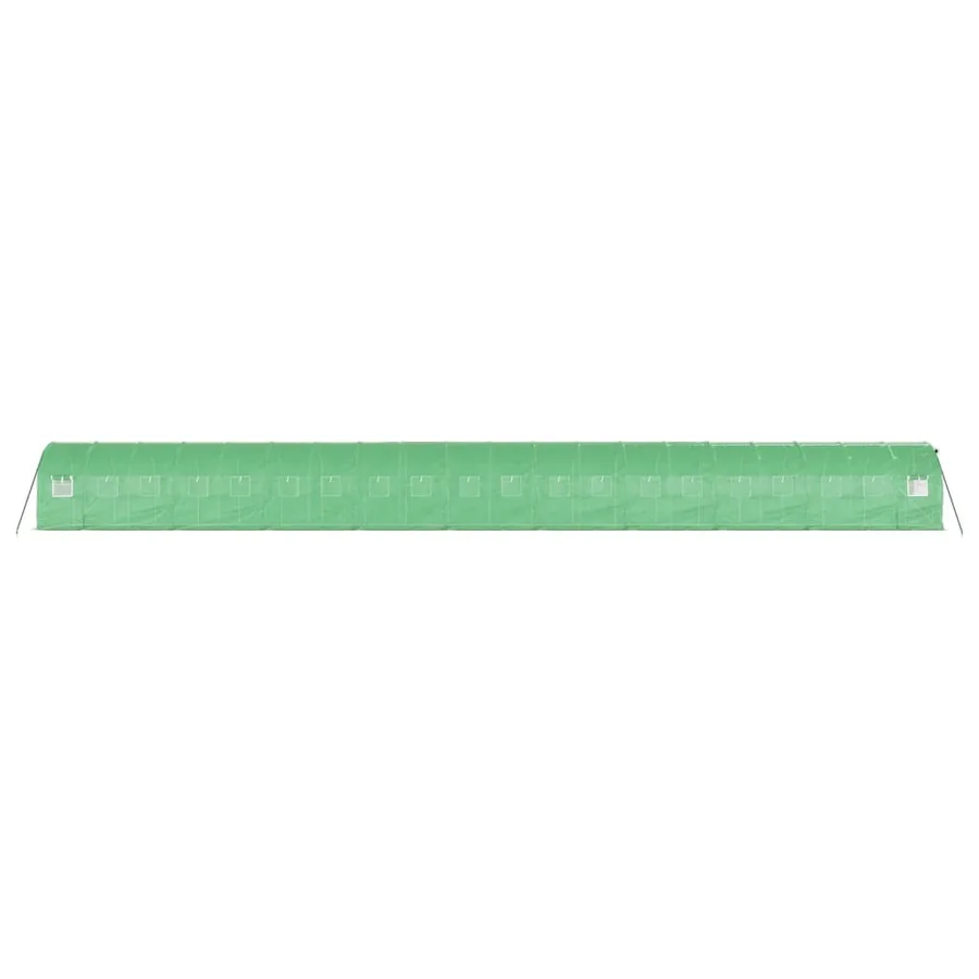 Serre avec cadre en acier vert 40 m² 20x2x2 m - 5