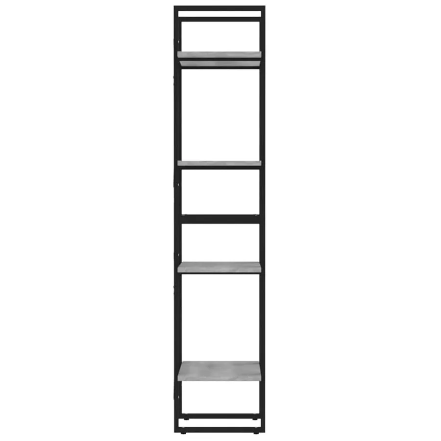 Bibliothèque 4 niveaux Sonoma gris 40x30x140 cm Bois - 6