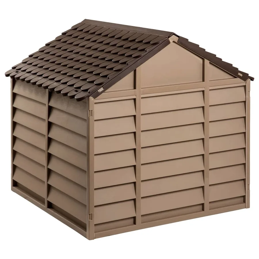 Niche pour chien Marron 86x84x82 cm Polypropylène - 5