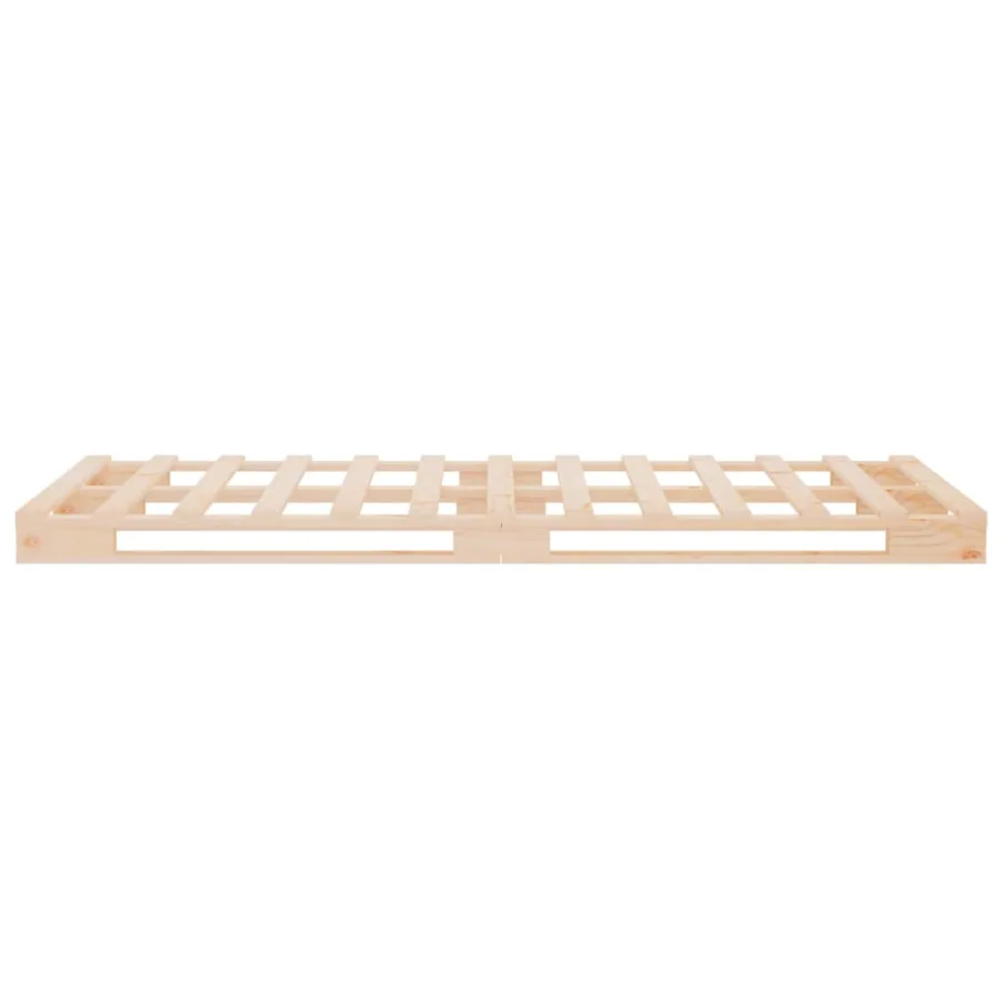 Cadre de lit 90x190 cm Bois de pin massif Simple - 10