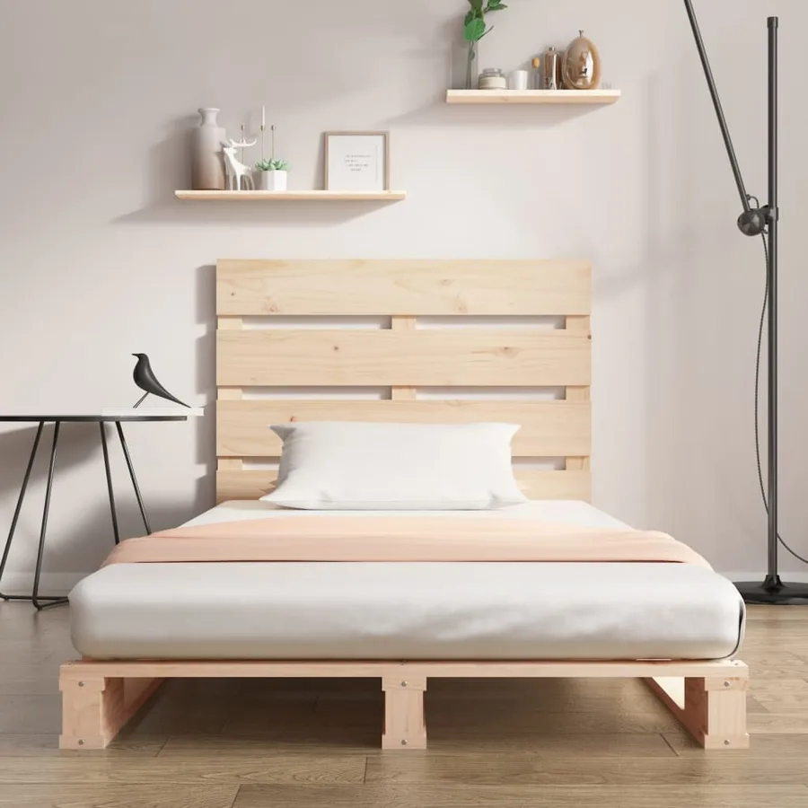 Cadre de lit 90x190 cm Bois de pin massif Simple - 3