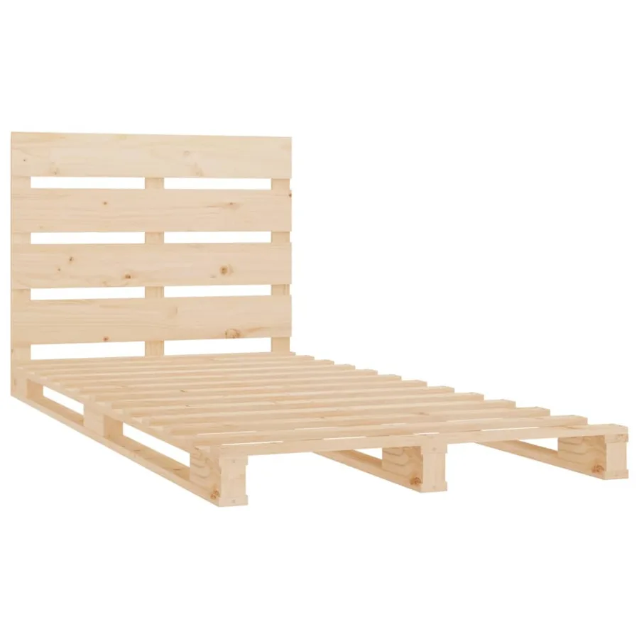 Cadre de lit 90x190 cm Bois de pin massif Simple - 5