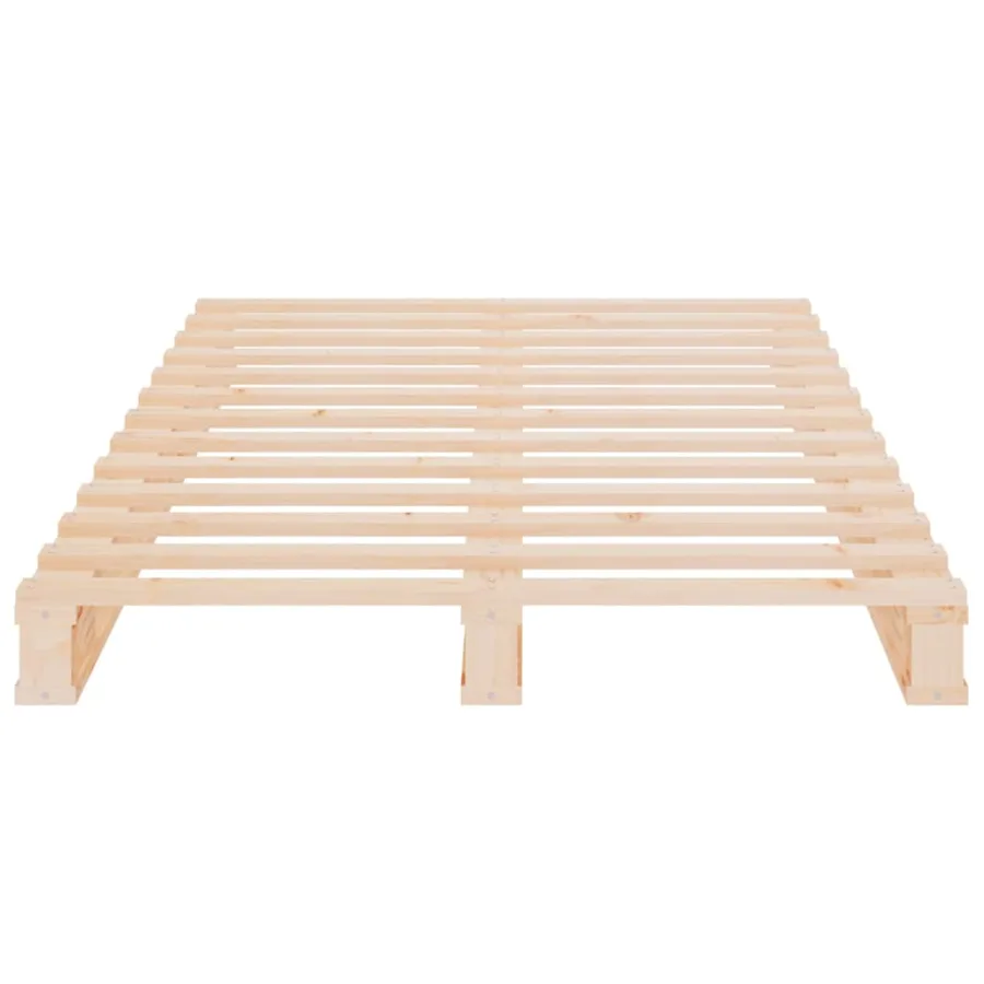 Cadre de lit 90x190 cm Bois de pin massif Simple - 9