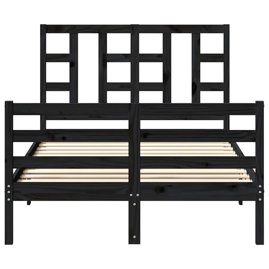 Tête de lit Marron miel 206x4x100 cm Bois massif de pin - 3