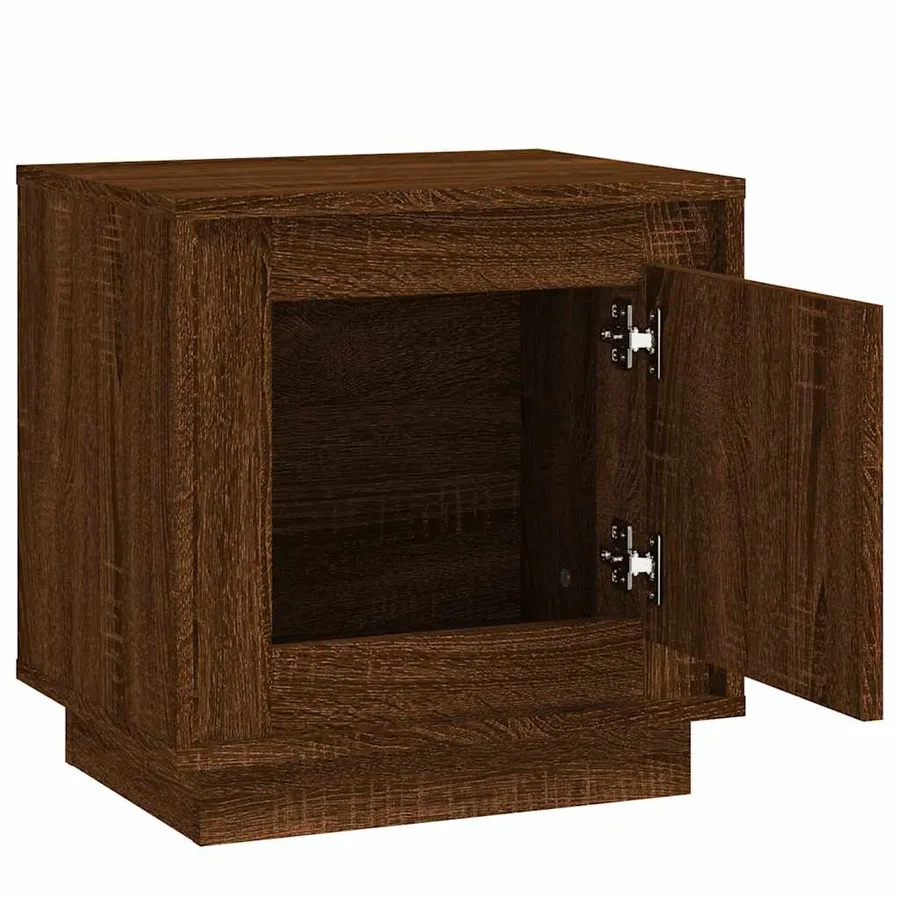 Tables de chevet 2pcs chêne marron 44x35x45cm bois d'ingénierie - 6