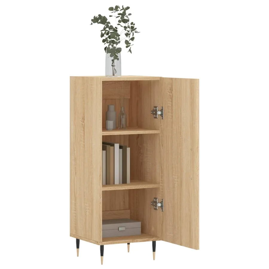 Buffet Chêne sonoma 34,5x34x90 cm Bois d'ingénierie - 4